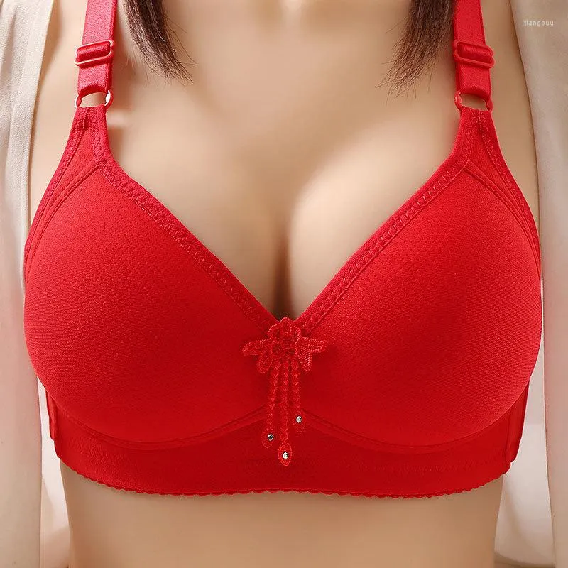 Bras Sports Women's New Comfortable Large Bra D Cup Thin Style No Steel  Ring Smooth Gathering Sexy Bra Athletic Bras at  Women's Clothing  store