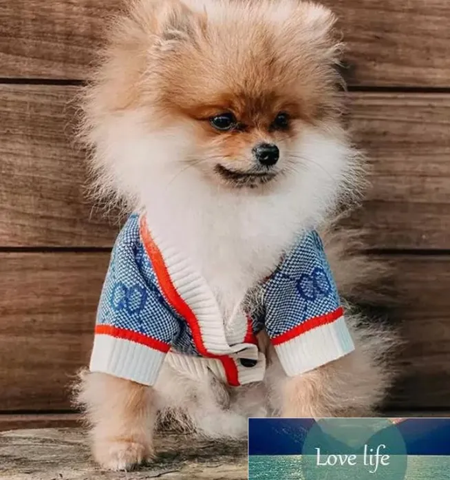 豪華なデザイナー犬猫の服かわいい子犬のセーターレタードッグアパレルセーター服ペットファッション暖かい犬のための大きな犬のための暖かい編み