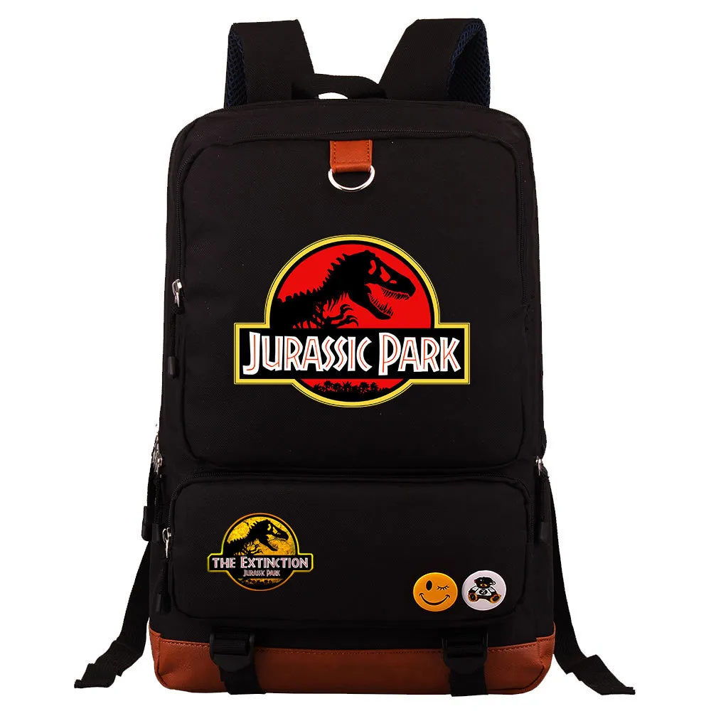 Zainetto Donna Moda Avventura Dinosauro Jurassic Park World Zaino Ragazzo Bagpack Ragazza Borse per libri Cartella per adolescenti Studente