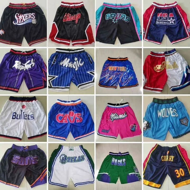 Men Pocket Zipper Basketball Shorts Elastic Waist Just Don Wear Sweatpants Vintage Split Pant Sport Hip Pop Drawstring Short Western Eastern Shorts