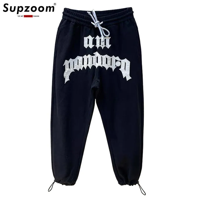 Männer Hosen Supzoom Top Mode Jogginghose Winter Elastische Taille Herbst Lose Stickerei Brief Ins Trend Männer Baumwolle Casual