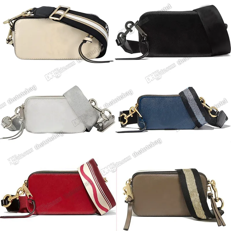 2023 Snapshot camera bag Fashion Designer Ladie Handbag Women small Shoulder Bags Famous crossbody purse marc wallet With Box