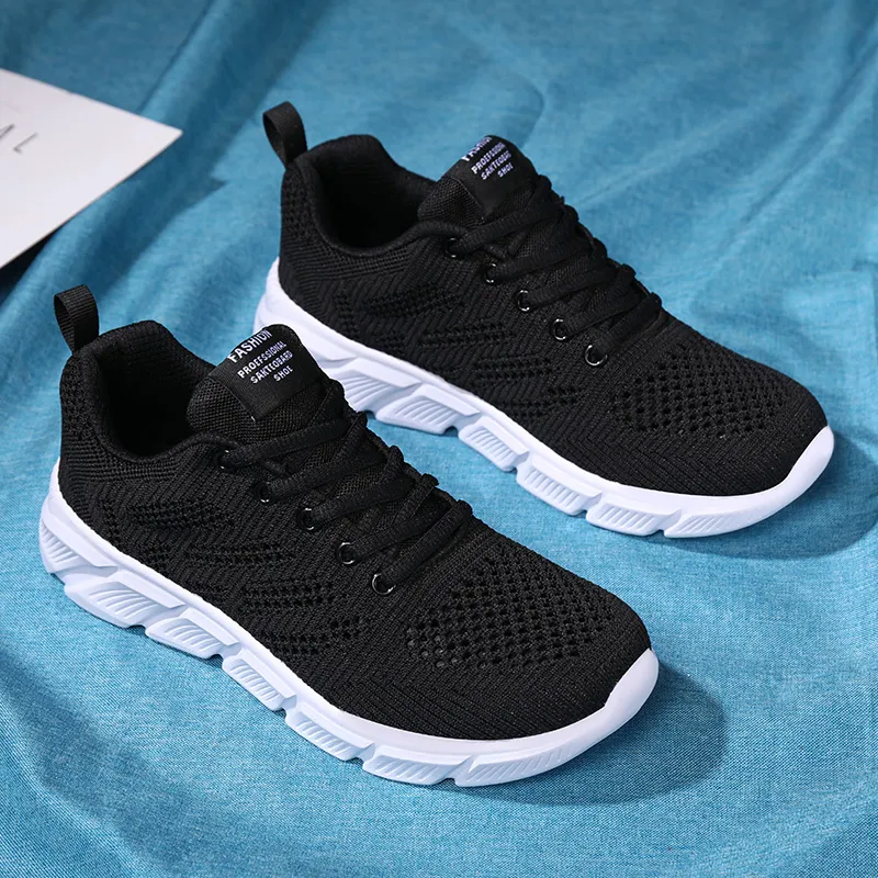 Designer women spring breathable running shoes black purple black rose red womens outdoor sports sneakers Color22