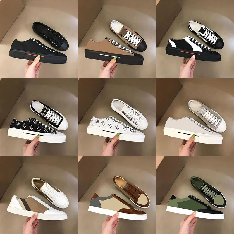 2023 luxury brand shoes low-cut retro plaid canvas shoes berry stripes outdoor platform casual shoes for men and women couple sneakers size 38-45