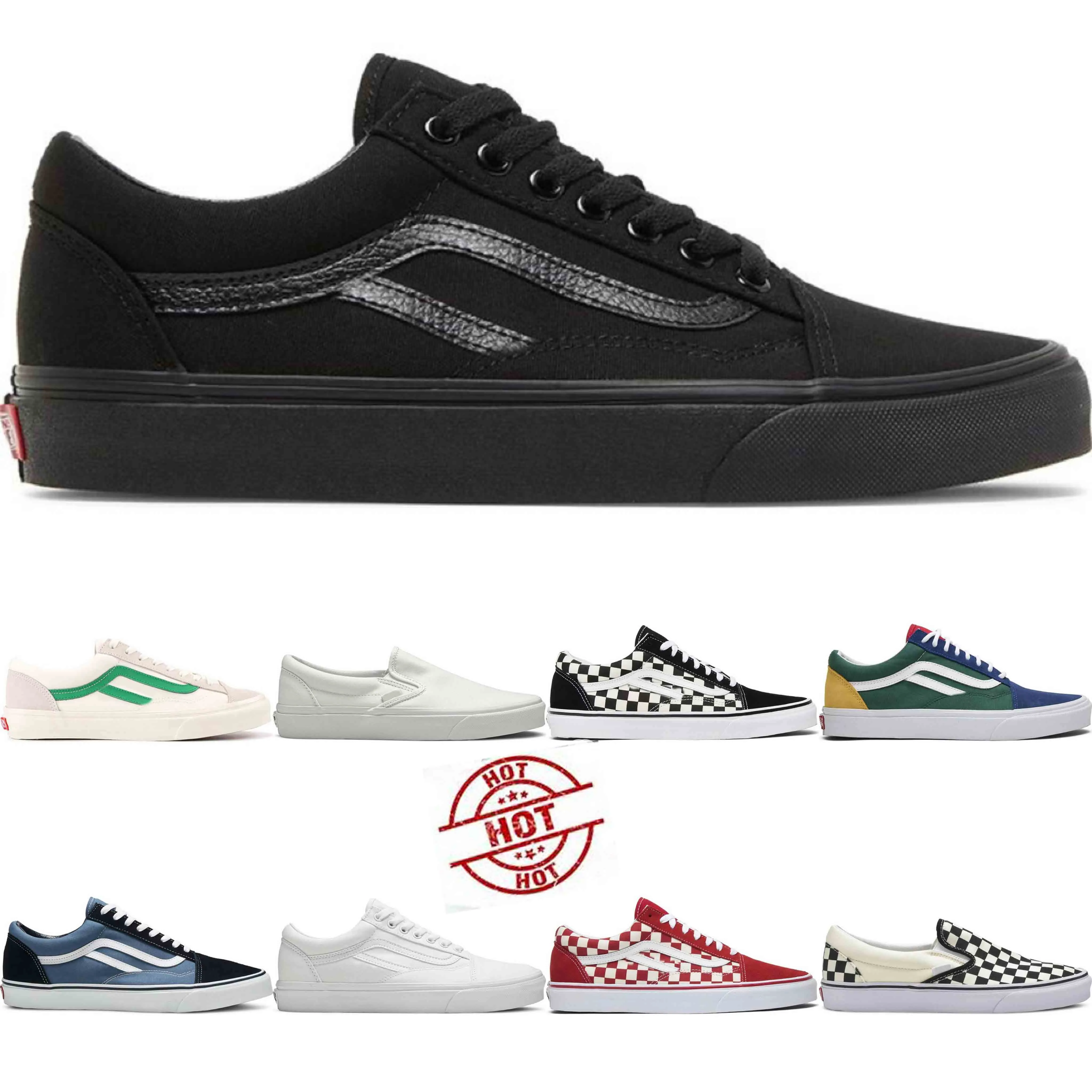 Kvinnor män casual skor mode sneakers kvinnor män skateboard sko mode löpande sneaker solid check tränare duk tränare lyx designer utomhussporter og