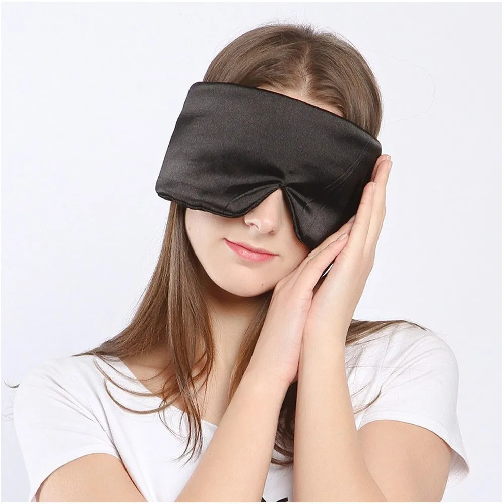  Máscara para dormir Jersey Slumber 100 % seda para una noche  completa de sueño, Máscara para ojos cómoda y súpersuave con correa  ajustable
