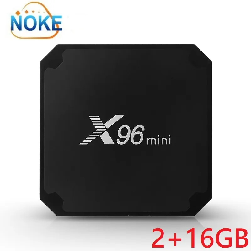 Box Android TV X96Mini, Boîtier Android 2G RAM + 16G ROM, 2.4 Ghz