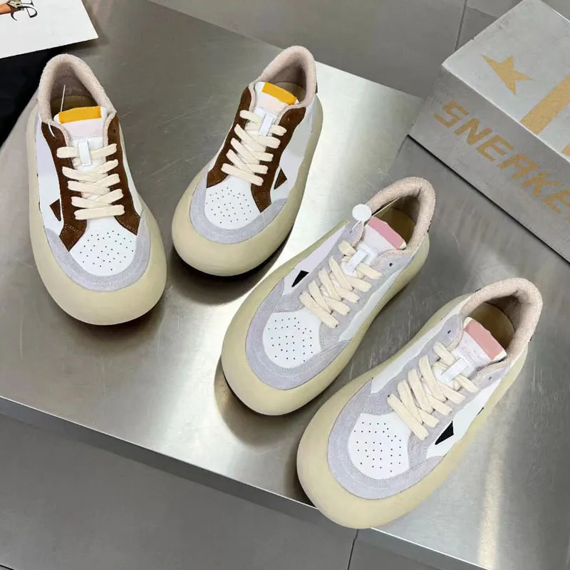 marca sapatos casuais novo lançamento sapatos de luxo italiano designer feminino tênis lantejoula clássico branco do-velho homem sujo sapato masculino espaço estrela oi estrela