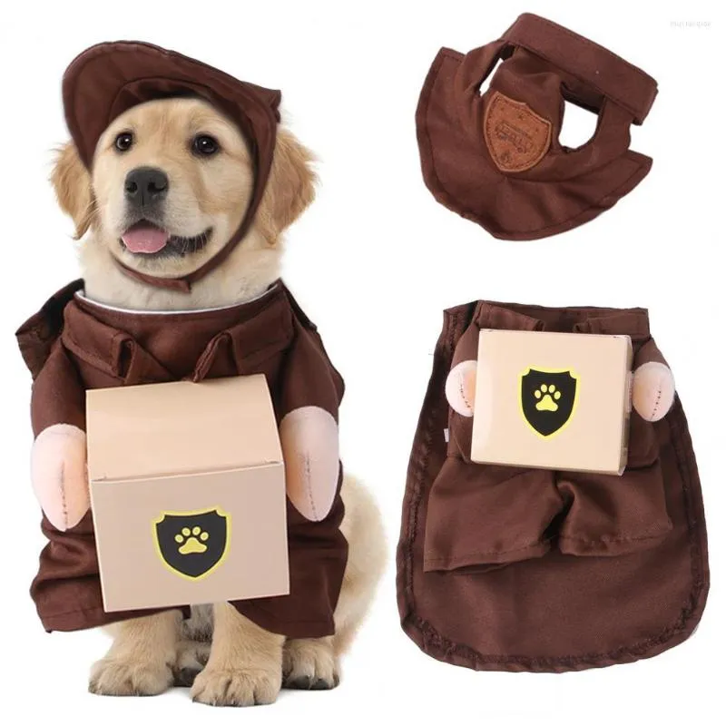 Dog Apparel No Odor Excellent Courier Cosplay Clothes Pet Eye-catching Clothing Tear-Resistant For Small Animals