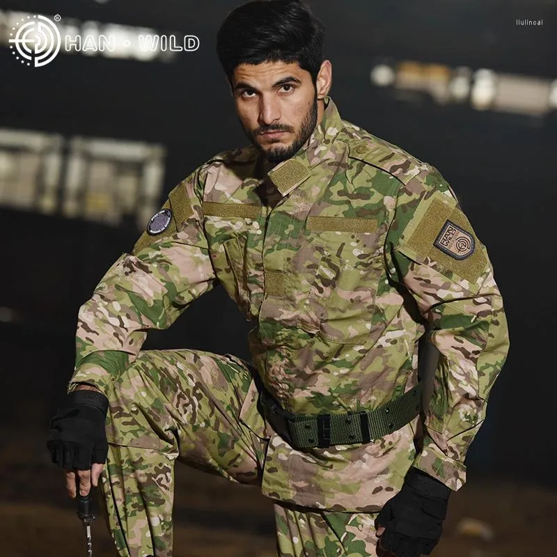 Abiti da uomo Tattico Uniforme militare Camouflage Esercito Abbigliamento  da uomo Forze speciali Soldato Addestramento Giacca da combattimento