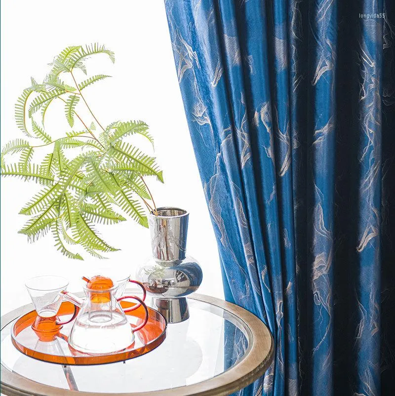 寝室のためのカーテンカーテンリビングダイニングルームポストモダンフランスの贅沢な青銅色のダイヤモンドフランネル肥厚窓のドアのドア