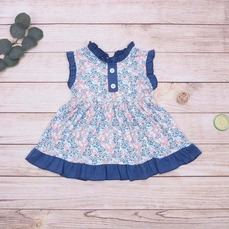 Girl Dresses 2023 Style Baby Dress For O-neck Clothes Sleeveless Lace Skirt Born One Piece 1-7T Infant Babi Girls