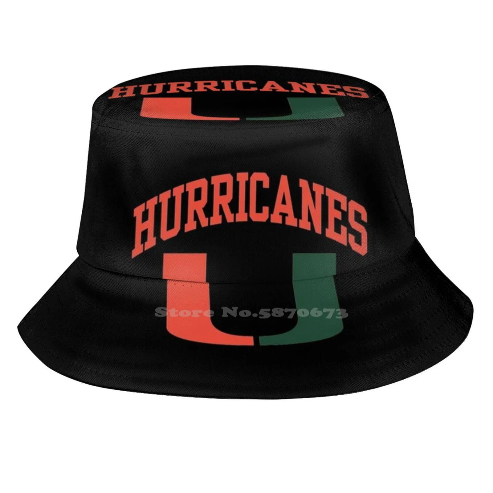 Kapelusze z szerokim rondem Bucket Miami Składana czapka Panama University Of Coral Gables Football 230303