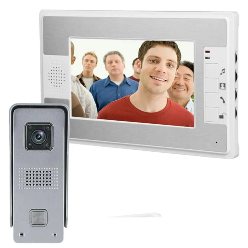 Visiophones Inch Phone Doorbell Intercom Kit 1-camera 1/2-monitor Night VisionVideo