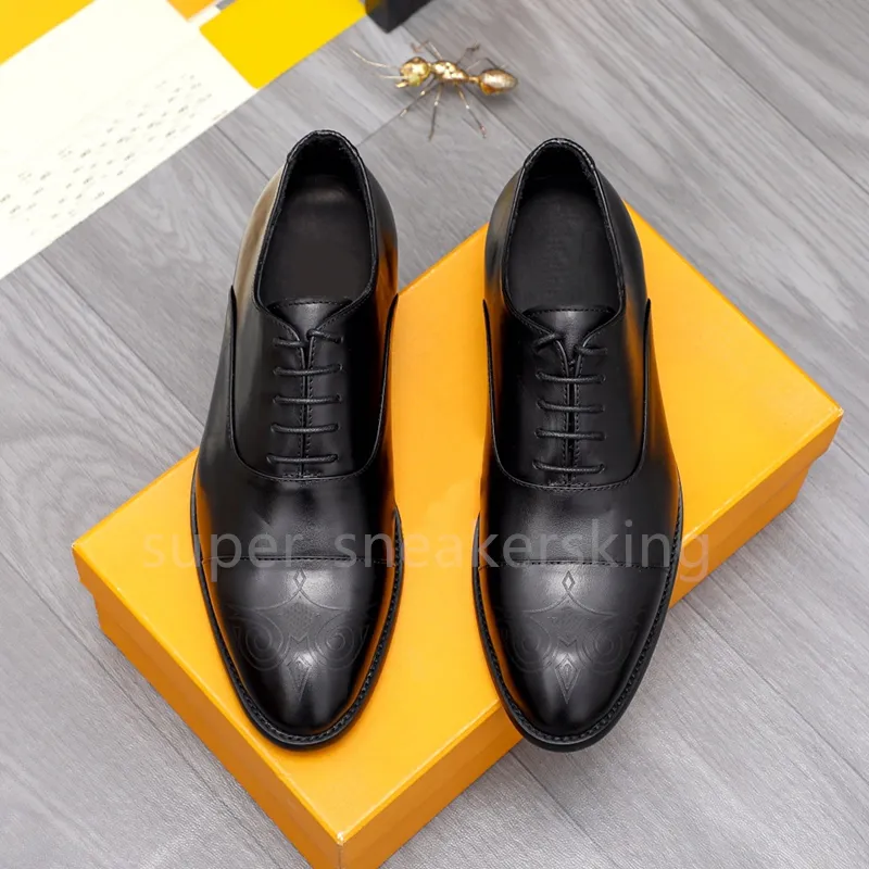 Designers Dress Shoes Mens Fashion Loafers Genuine Leather Men Business Office Work Formal Dress Shoes Brand Designer Party Wedding Flat Shoes Size 38-46