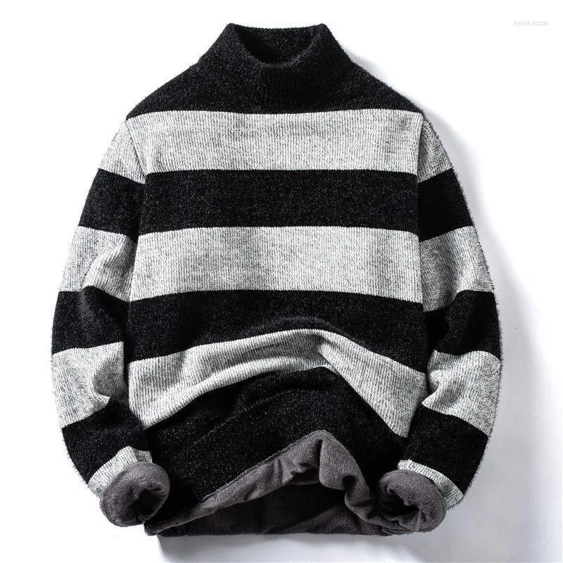 Herentruien mannen#39; s trui vintage gestreepte losse pullovers streetwear herfst winter gebreide jumper mannelijk shirt 2023 sueter hombre