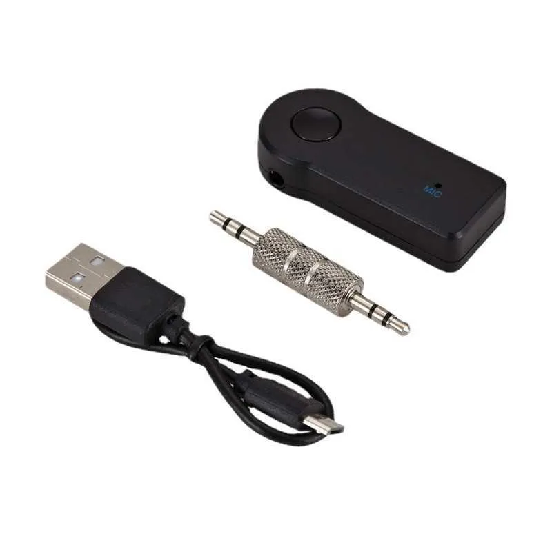 3,5 mm fordons Bluetooth -mottagare Aux Port Bluetooth Audio Music Högtalare Adapter USB Bluetooth Converter