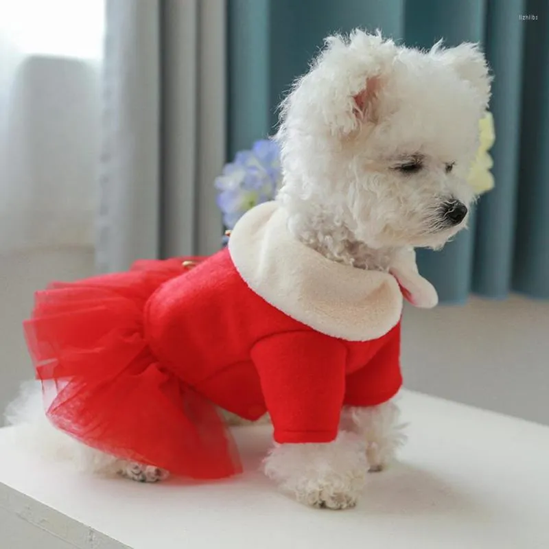 Dog Apparel 2023 Pet Warm Dress Chinese Year National Style Up Clothes Costume Accessories For Dogs Cats