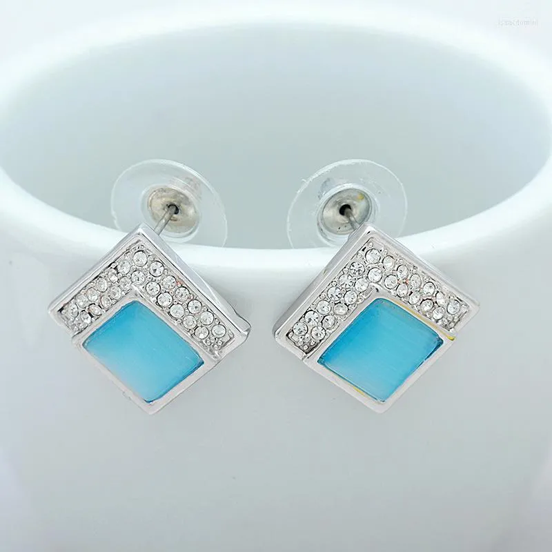 Boucles d'oreilles ER-00594 2023 en véritable bijoux en cristal autrichien sans allergie femmes carré noël en gros