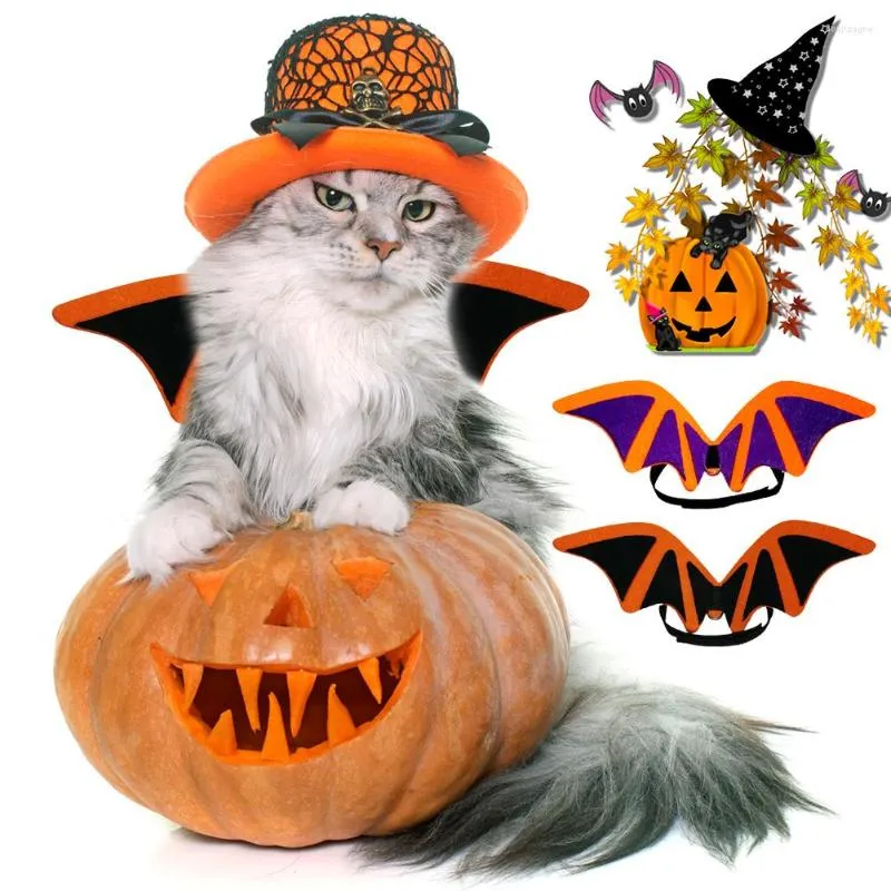 Cat Costumes Pet Fancy Dress Outfit Wings Happy Halloween Bat Transformation Accessories Funny Creative for Cats Dogs Puppy Up Costume