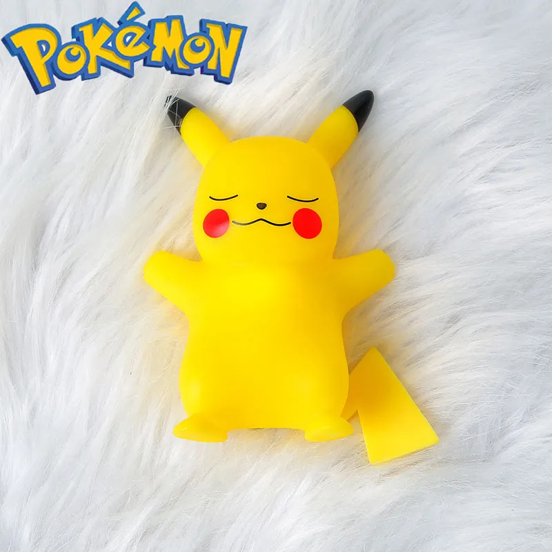 Pokemon Pikachu Night Light Cute Anime Soft Light Bedroom Bedside LED POKEMON Lights Room Decoration Children Toy & Gift