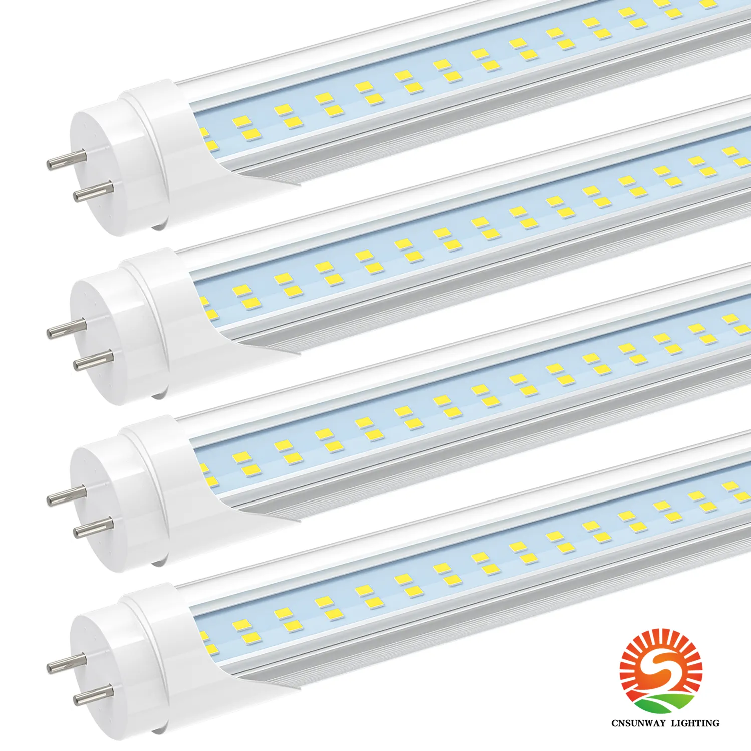 T8 LED tube light, 2ft 12w 3ft 18w G13 Bi-pin fluorescent tubes led strips, 6000K cool white, bright, dual-end, type B, direct wire, no ballast, garage, workshop, lamp