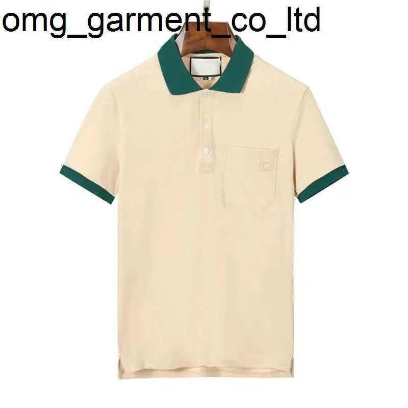 Projektantka marki męskiej koszulki Polos Men T-shirt z krótkim rękawem Single Lapel Shirt T-Shirt T-shirt Polo