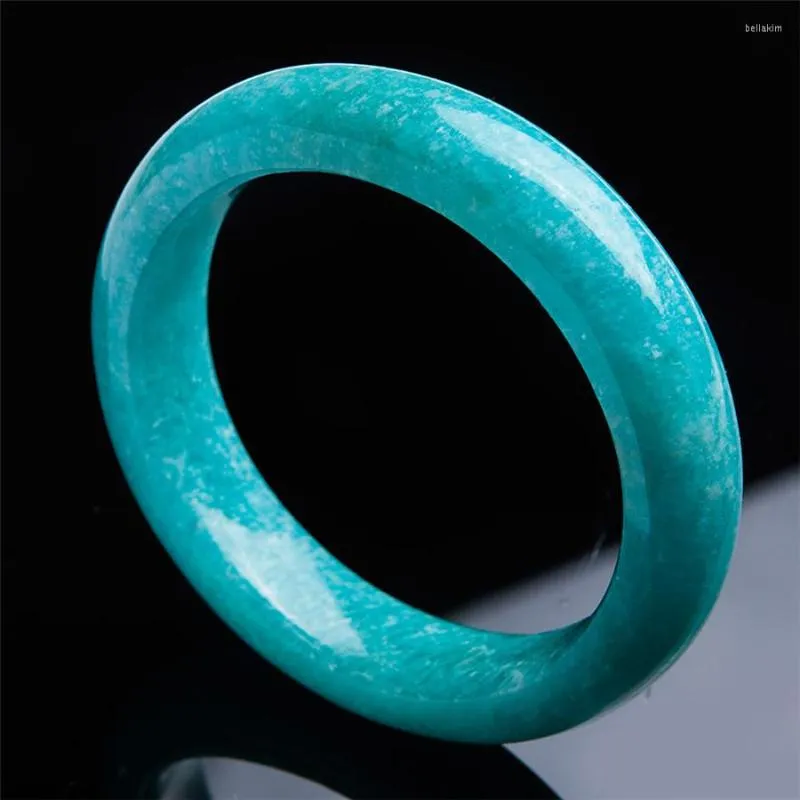 Bangle Precious Green Natural Amazonite armbanden voor vrouwen Lady Crystal Fashion Stone binnendiameter 55 mm