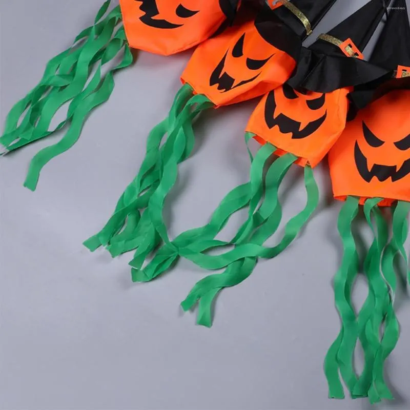 Feestdecoratie Halloween hanglampen gloeiende pompoen heksen hoed voor buitenlucht prop