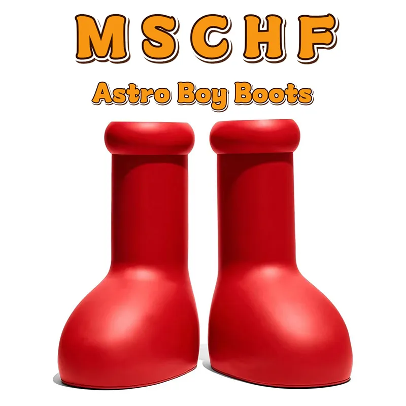 Hot MSCHF Big Red Boots Desgner Mighty Atom Cartoon Boot For Men Women