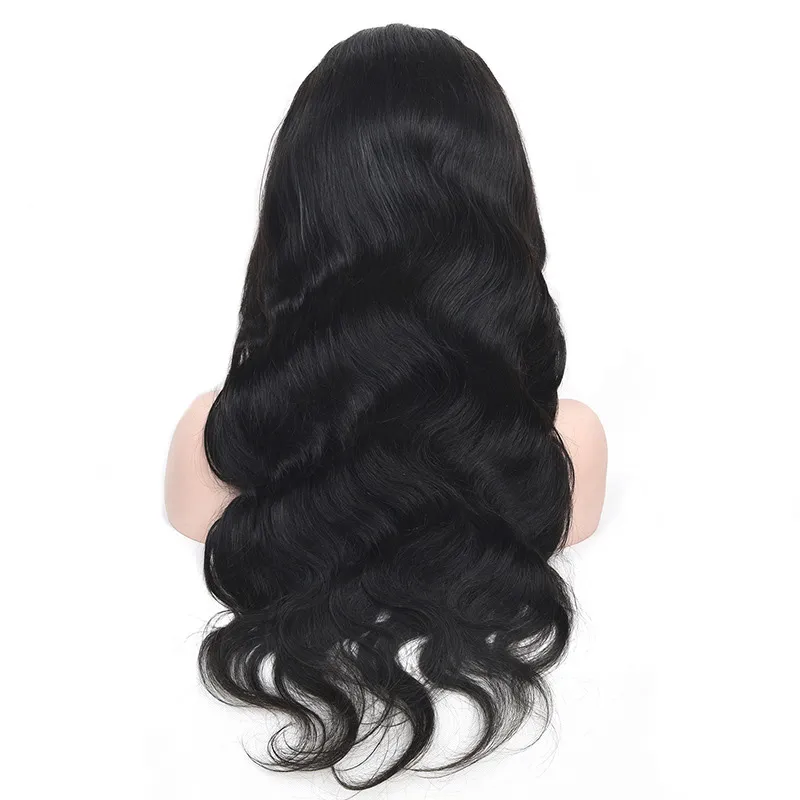 Yirubeauty Brazilian 100％Human Hair Body Wave 12-40inch 6x6レース閉鎖ウィッグフリーパート10-32インチ自然色150％180％210％密度