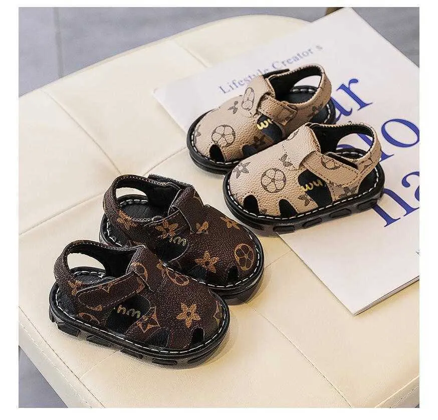 Sandales antidérapantes pour bébés filles et garçons, chaussures d'été à la mode pour nourrissons, berceau doux, pour enfants
