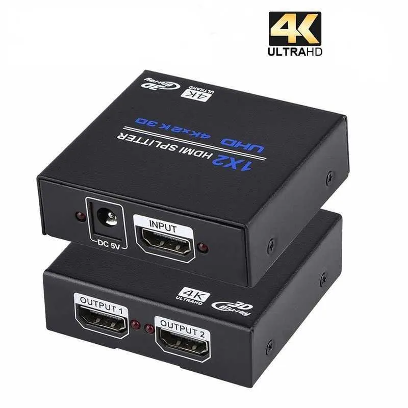 Dystrybutor HDMI 1/2 przełącznik 1 2 Rozdzielacz ekranu 1 2 4K60Hz