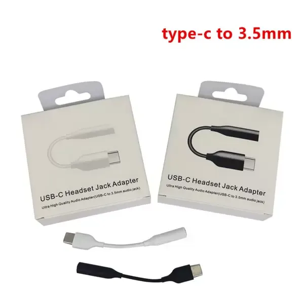 Type-C USB-C male to 3.5mm Earphone cable Adapter AUX o female Jack for Samsung note 10 20 plus4831279