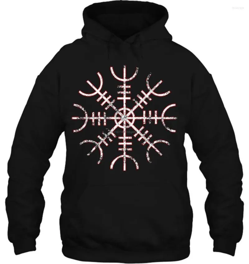 Men's Hoodies Men Hoodie HELM OF AWE Fafnir Aegishjalmur Der Ehrfurcht IslAndische Sonne Women Streetwear