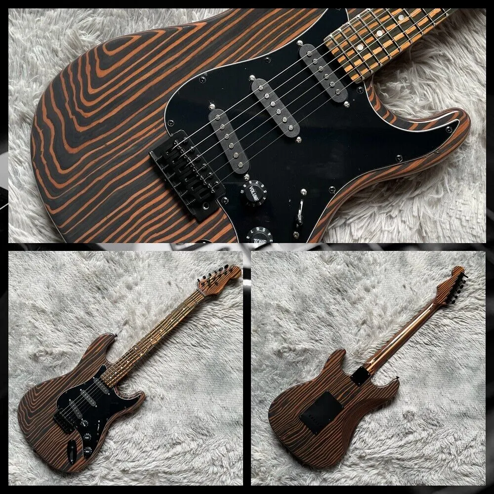 ₩240,462에서 맞춤 상점 전체 Zebrawood St Electric Guitar Black Pickguard 및