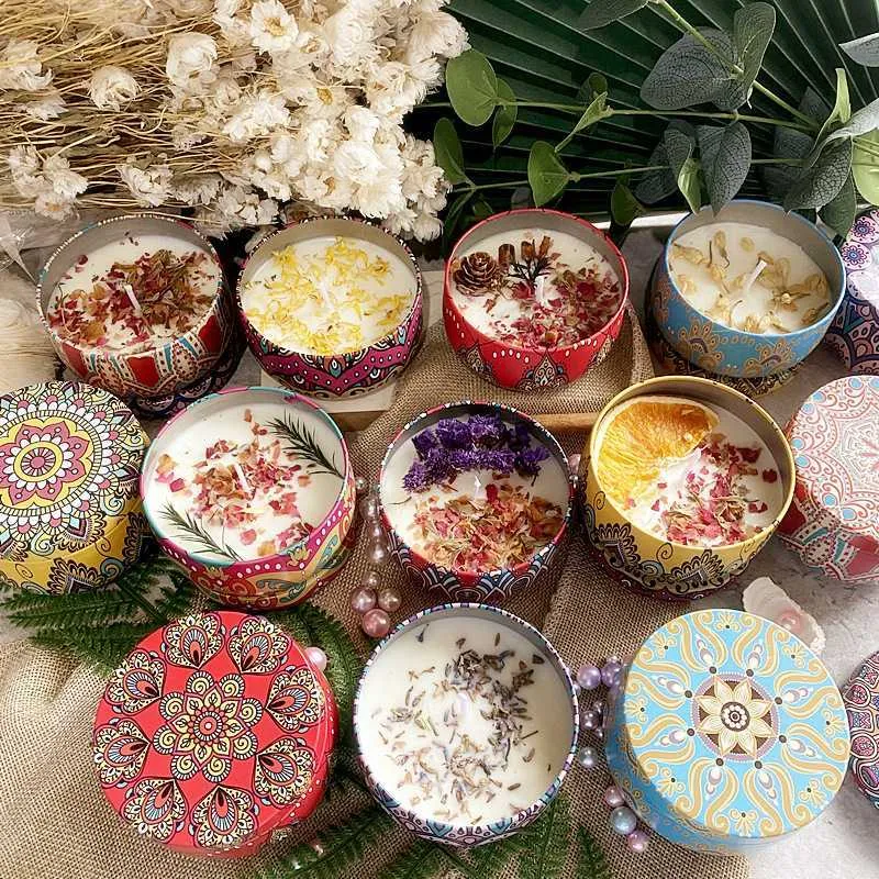 DHgate.com:Natural Soy Wax Scented Flower Aromatherapy Candle for Home ...