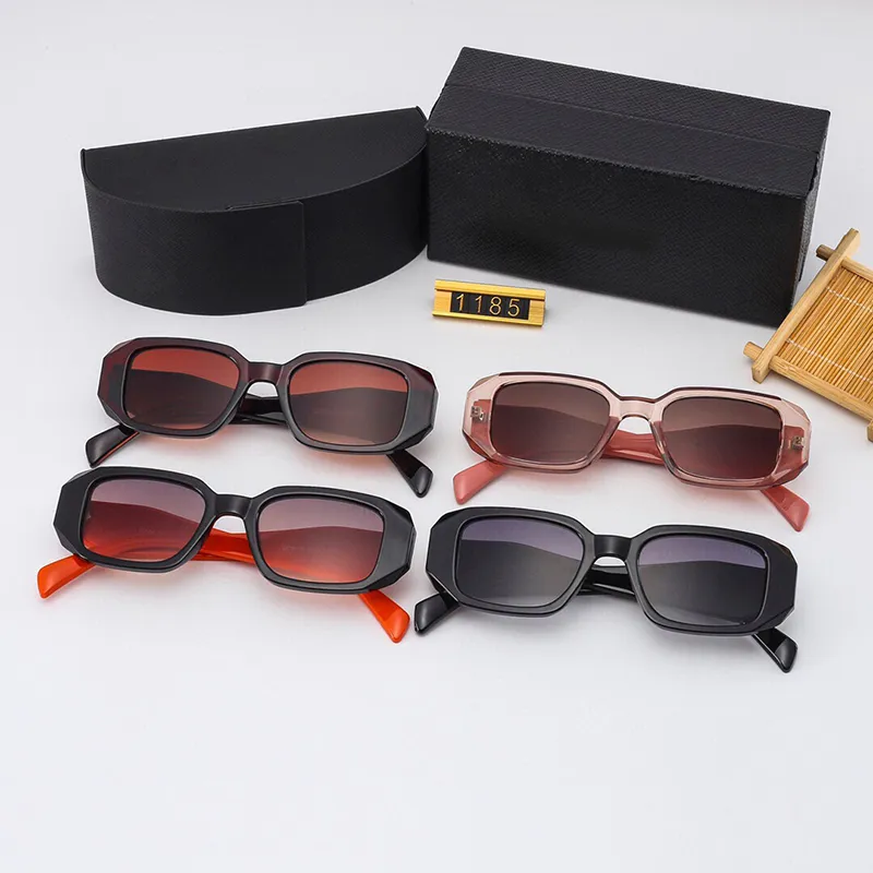 Square frame sunglasses fashion brand black frame designer sunglasses classic glasses goggles men and women outdoor beach sunglasses