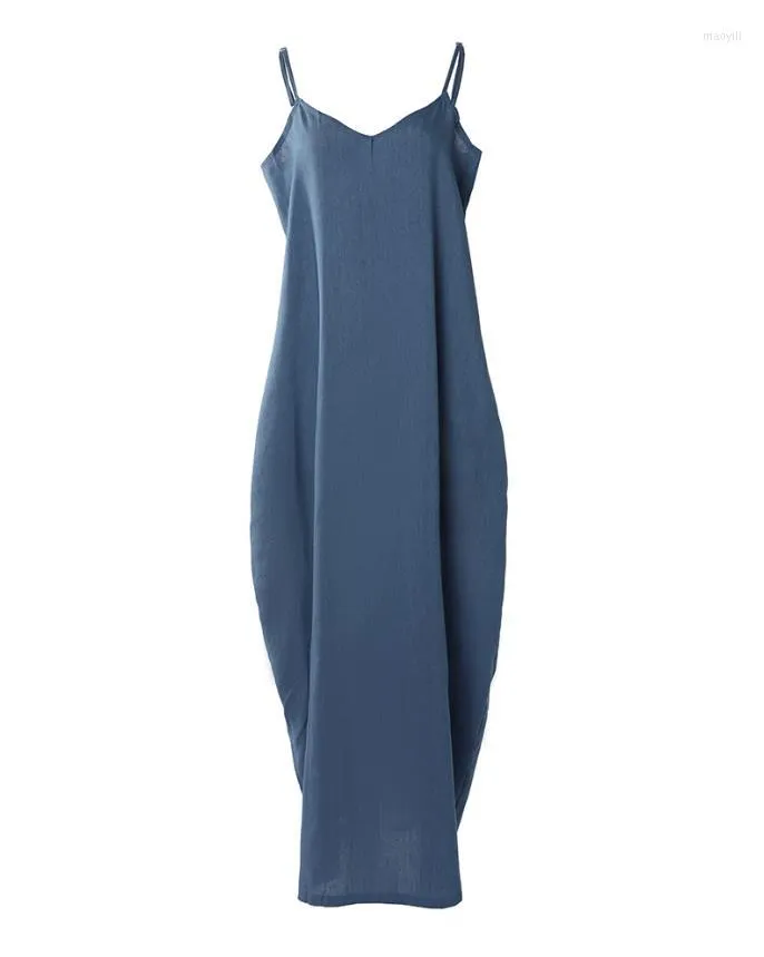 sachin and babi light blue dress GAP SHIRRED MAXI DRESS - Vestito casual - true black/nero