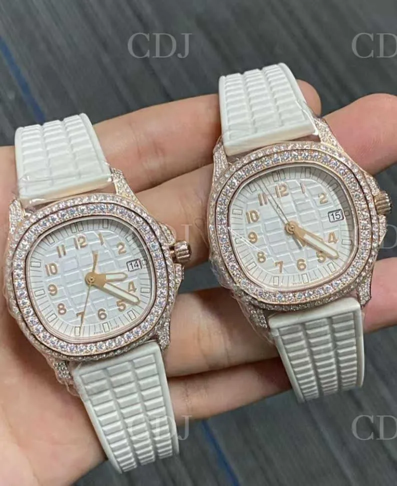 Orologio da uomo in moissanite con diamanti ghiacciati, di fascia alta, di marca superiore, personalizzato, Dign, per uomo e donna, originale, per Rappersbgup