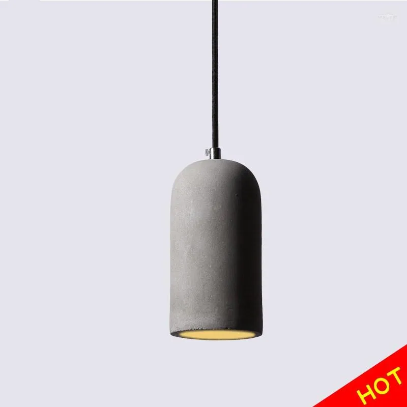 Pendant Lamps Modern Simple Industrial Style Cement Chandelier Living Room Kitchen Dining Single Head Coffee Lamp