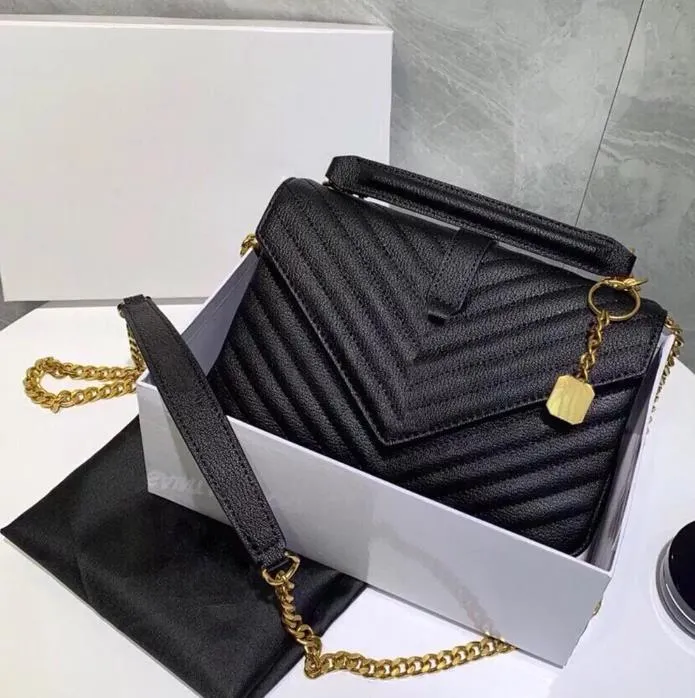Designer de luxe préféré des femmes COLLEGE Bag Classic Grande capacité Flip Wallet Sacs à main Lady High Quality Leather Shoulder Handbag Messenger Bags