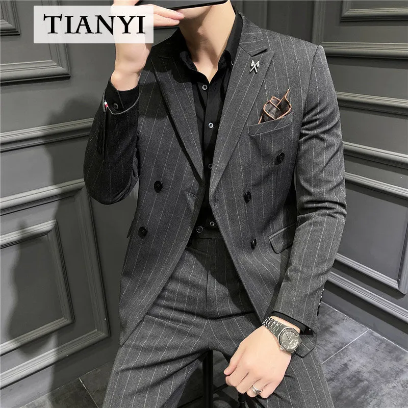 Men's Suits Blazers High-quality Suits Fit Casual Business Plus Size Formal Suits Men's Groom Groomsmen Dresses Ensemble Costume Homme 230303