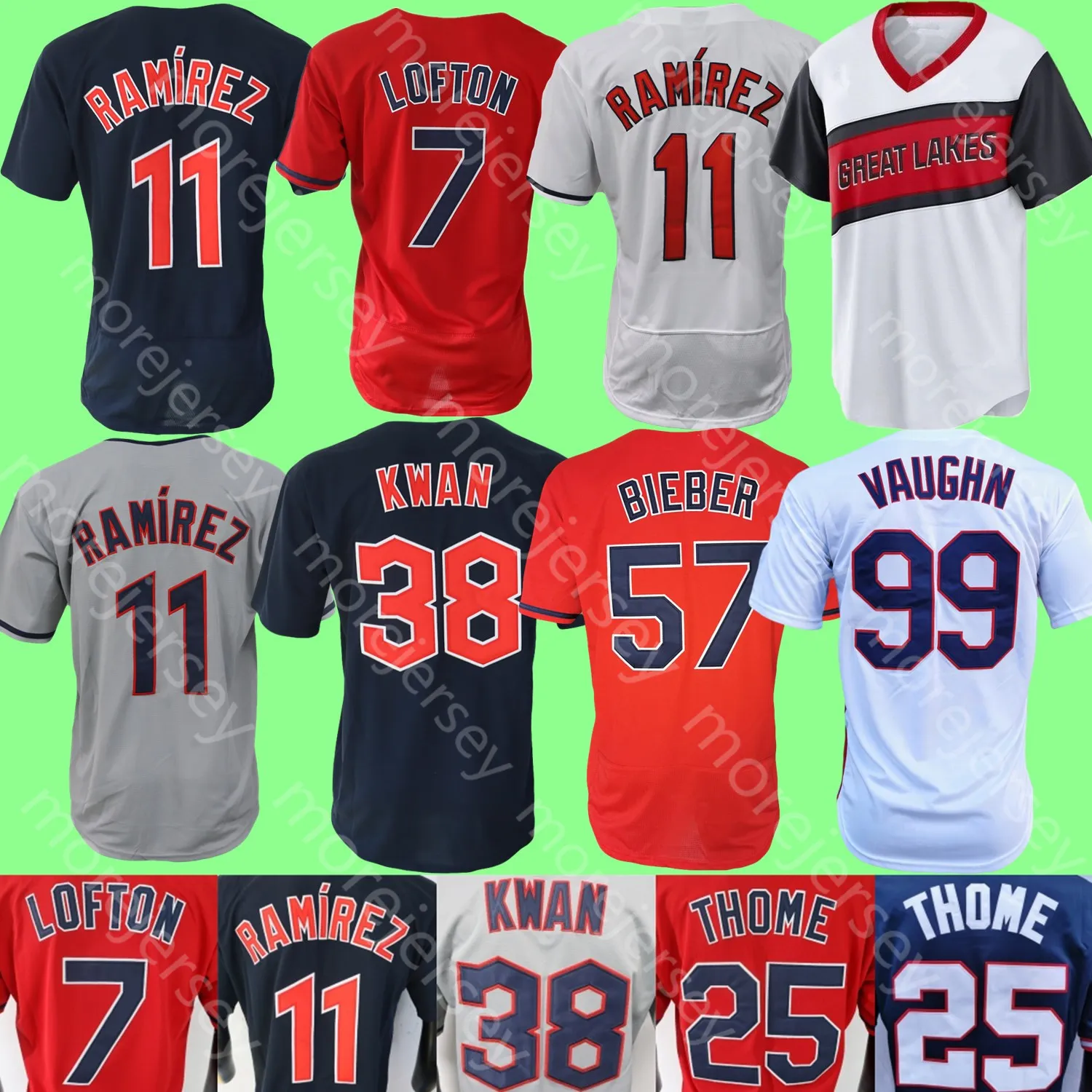 Ahorra a lo Grande en Compras al por Mayor de Jersey De Jugadores De  Béisbol Jersey De Béisbol Ricky Vaughn Jim Thome Kenny Lofton José Ramírez  Steven