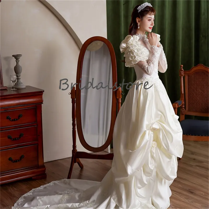 Vestido de noiva medieval moderno cheap