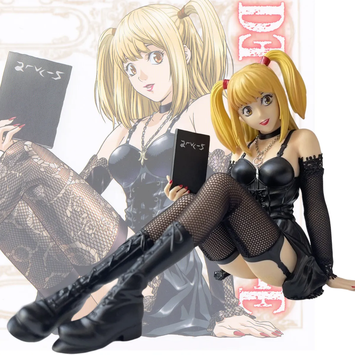 Przedmioty dekoracyjne figurki Anime Death Notes Misa figurka samochodzik Deathnote L zabójca Misa Amane figurka lalka zabawka do kolekcjonowania Mihaisha ozdoba na prezent 230303