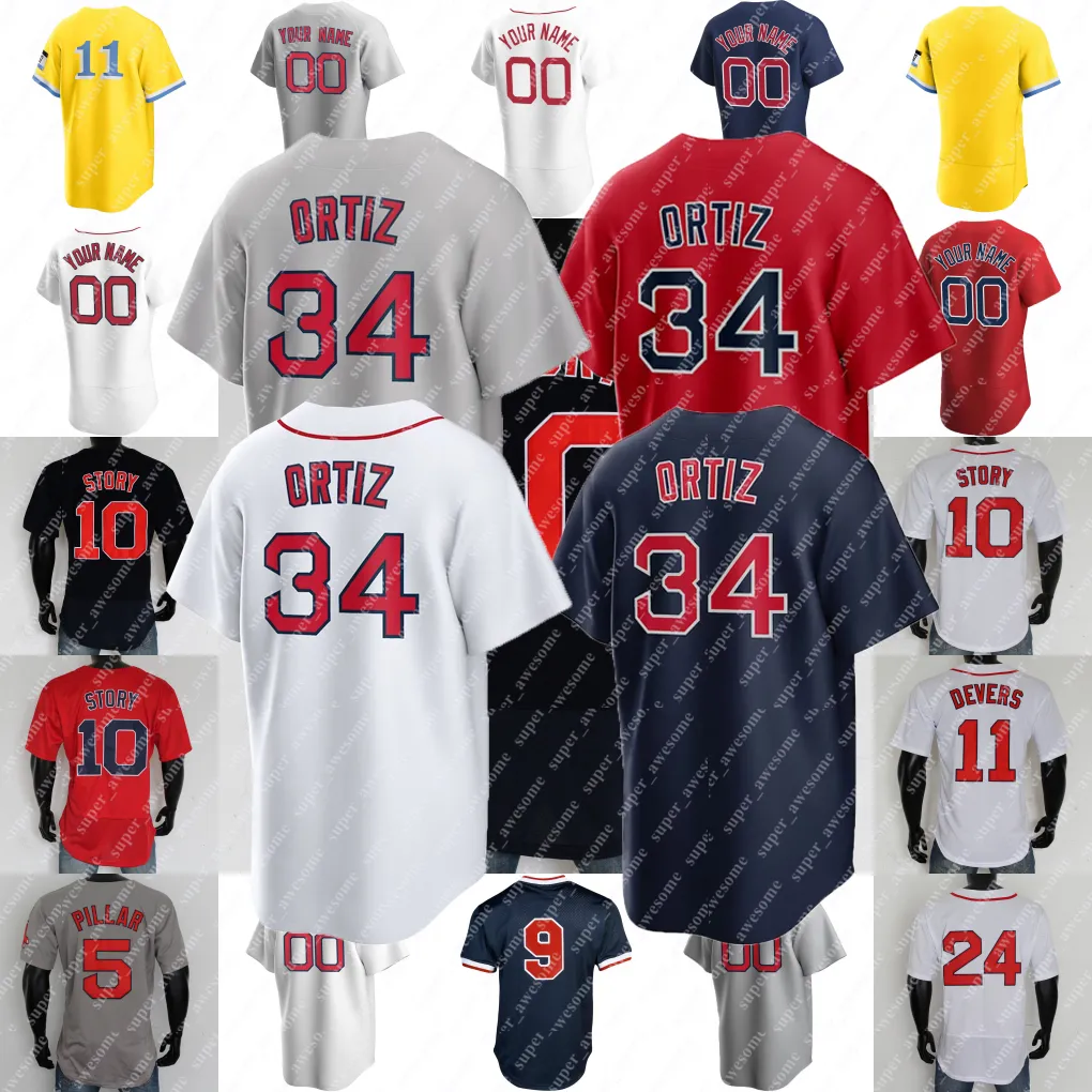 Rafael Devers Jersey Triston Casas Trevor Story Alex Verdugo Enrique Hernandez Bobby Dalbec Chris Sale Justin Turner Masataka Yoshida