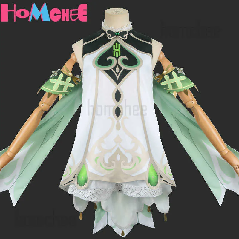 Costumes d'anime Genshin Impact Nahida maid Cosplay Come Lesser Lord Kusanali perruque style mignon robe Nahida Genshin Cosplay pour femmes enfants Z0301