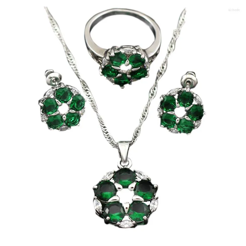 Collier boucles d'oreilles ensemble arrivée femmes bijoux ensembles pendentif boucle d'oreille mariée T014E