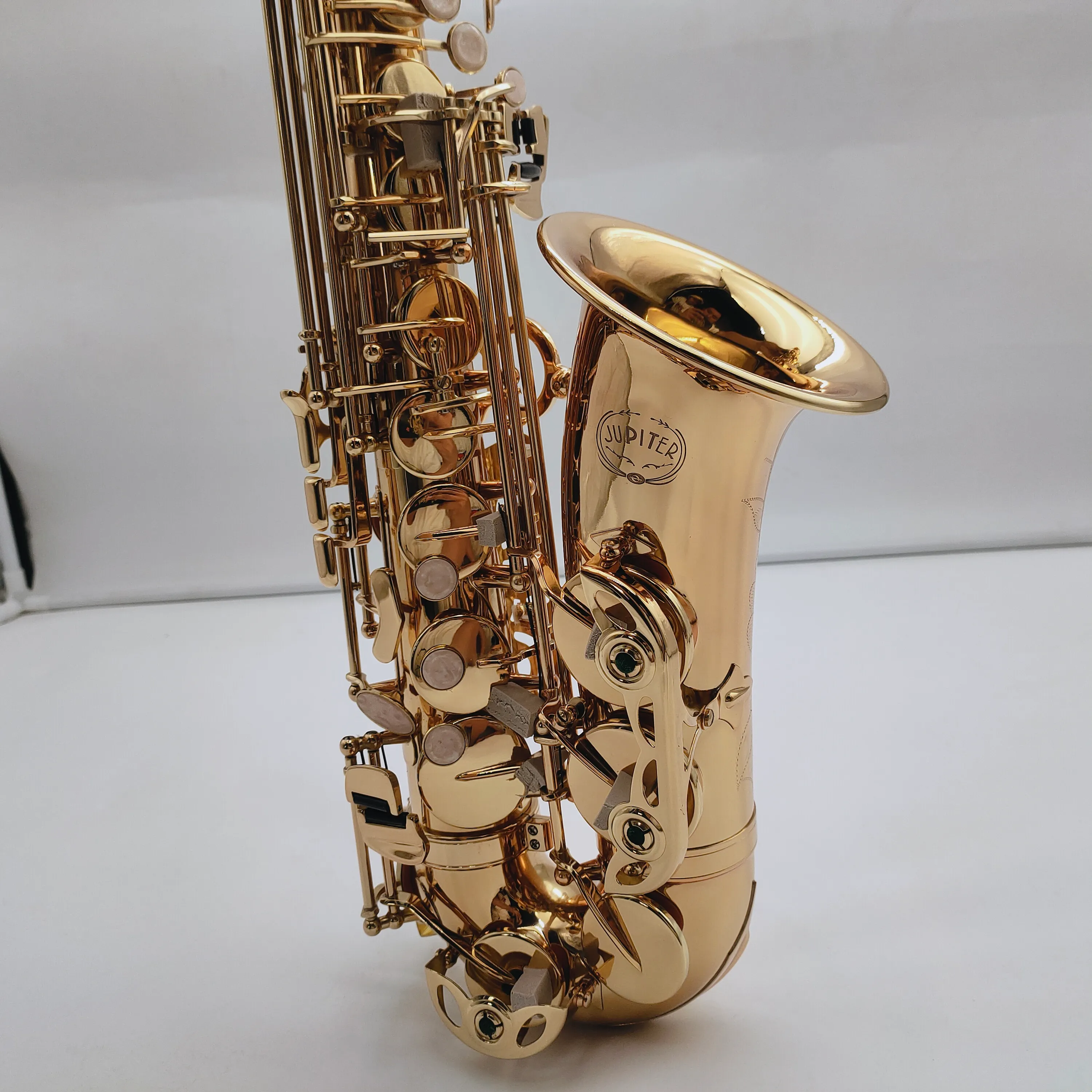 كوكب المشتري ساكسفون JAS-769 الآلات الموسيقية المهنية Alto EB TUNE SAXOPHONE GOLD LACQUER